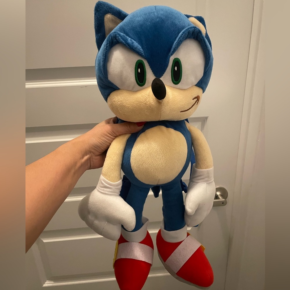 Sonic plush backpack